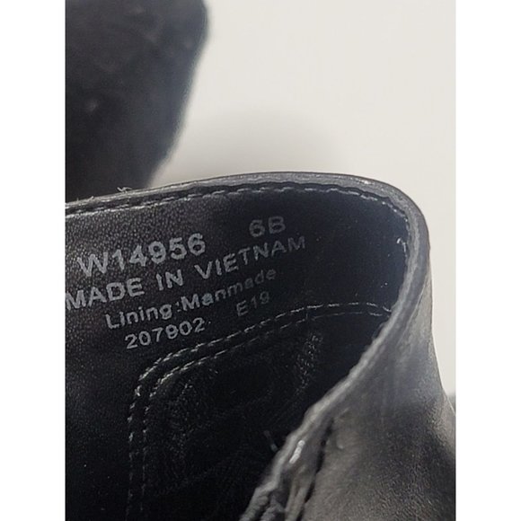 Cole Haan Black Leather Marine Pointed Toe Chelsea Ankle Booties SZ 6 - Picture 5 of 15